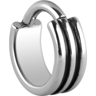 Hinged Ring B 1.2x07mm 3Rings - handpoliert - (nur solange der Vorrat reicht)