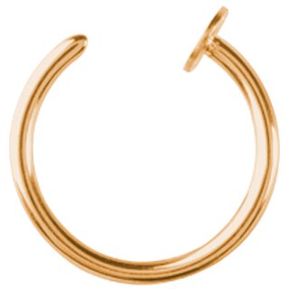 Steel Open Nosering 1.0x07mm 24K Gold - (as long as stocked)