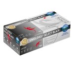 Unigloves Select Black Latex Handschuhe puderfrei, 100 pro Box