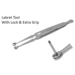 Holding tool for labrets (MPG)