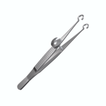 Rounded ring tweezers with cut (chalazion) (RAD)
