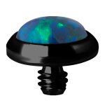Black Titan Disc mit synth. Opal 1.2mm (for 1.6mm...