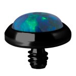 Black Titan Disc Synthetic Opal 0.8 mm für 1.2 mm internal jewellery
