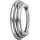 Hinged Ring 1.2mm 3Ringe concave shape A 06 mm - handpolished