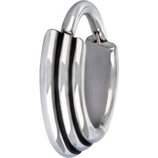 Hinged Ring 1.2mm 3Ringe concave shape B 06 mm - handpolished