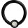 Steel Black 1.2x07  jew. Flat Disc Hinged Segment Ring (TFJHBK) (nur solange der Vorrat reicht)