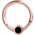 Steel Rosegold 1.2x08 mm  jew. Flat Disc Hinged Segment Ring (TFJHRG) - (nur solange der Vorrat reicht)