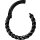 Hinged Ring 1.2 mm Twisted wire, PVD Black Steel - (as long as stocked)
