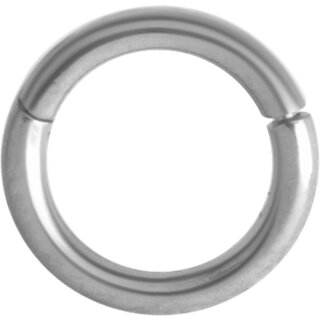 Hinged Titan Ring 1.2x06mm (Clicker) - handpolished