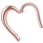 Rosegold Hinged Heart Ring 1.2mm - as long as on stock
