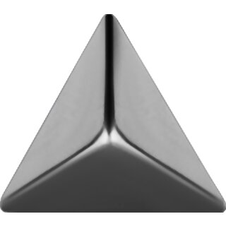 Internal Stahl Aufsatz 18 (Pyramide) -  für 1.2mm Barbell/Labret/Mini-DA