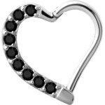 Steel Hinged Heart Ring, right, 1.2 mm, w Premium...