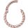 Hinged Ring 1.2x06mm Twisted wire, PVD Rosegold Steel