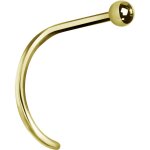 24K gold PVD steel nose stud 6.5 mm