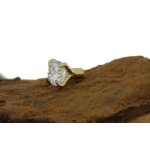 Internal 18K Gold Round attachment set with Premium Zirconia for 1.6 mm internal jewellery