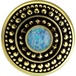 Brass Ear Weight with synthetic Opal 19.3gr #16