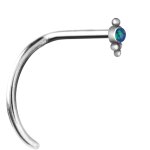 Nosestud Tribal Opal 25 - 0.8x6.5 Pigtail - (as long as...