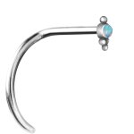 Nosestud Tribal Opal 25 - 0.8x6.5 Pigtail - (as long as stocked)