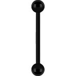 Black PVD Internal Straight Barbell 1.6 mm w balls,...