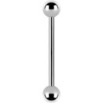 Titanium Internal Straight Barbell 1.6mm w balls,...