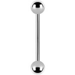 Titanium Internal Straight Barbell 1.6mm w balls, (individual parts)