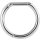 1.2x12mm Casting Hinged Bar Closure Ring Stahl (SS316L) - handpoliert - (nur solange der Vorrat reicht)