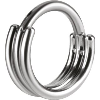 Titan 1.2 mm Hinged Ring (3 Ringe) - handpoliert - (nur solange der Vorrat reicht)