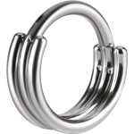 Titan 1.2 mm Hinged Ring (3 Ringe) - handpoliert - (nur...