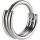 Titanium 1.2 mm Hinged Ring (3 Rings) - handpolished - (as long as stocked)