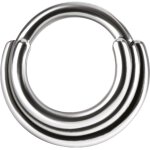 Titan 1.2 mm Hinged Ring (3 Ringe Concave Shape) -...