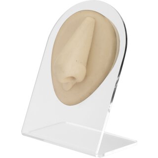 Tätowierbare Körperteil Display auf Acrylständer 10x12,5 cm, Nase - (nur solange der Vorrat reicht)