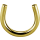Gold PVD Internal Circular Titanium Barbell 1.6mm with balls, (individual parts)
