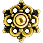 24K Gold PVD Steel Internal Attachment #34 - for 1.2 mm...