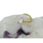 18k gold nosestud 0.8 mm with a genuine Diamond (Grade SI 1) prong