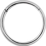 Hinged Steel Ring 0.8x06mm (Clicker) - handpolished