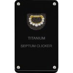 Gold PVD Titanium 1.6mm Jew. #02 Septum Clicker w Premium Zirconia Set - (as long as stocked)