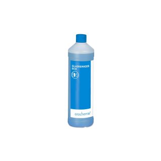 Glass cleaner eco, orochemie®  - pH 7-8, 1l-bottle + 1 Spray/ foam head