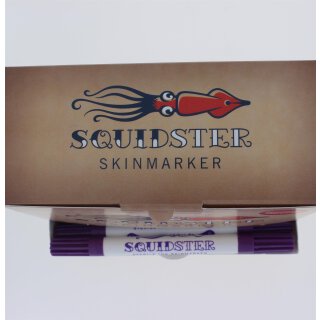 Squidster Piercing 50er Box - violet DUO (VI)  - unsteriler Stift 2 in1