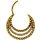 Septum Tribal Look 1.2mm Clicker, PVD Gold Steel - (as long as stocked)