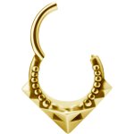 Tribal 1.2mm Clicker, PVD Gold Steel - (as long as stocked)