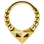 Tribal Look 1.2mm Clicker, PVD Gold Steel - (as long as stocked)