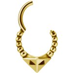 Tribal Look 1.2mm Clicker, PVD Gold Steel - (as long as stocked)
