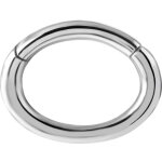 Steel Rook Oval Hinged Clicker 1.2mm - OHC01 - round profile