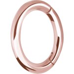 Rosegold PVD Steel Rook Oval Hinged Clicker 1.2mm - OHC01RG - round profile - (as long as stocked)