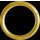 Hinged Gold Titanium Ring 1.0x08mm (Segment Optics) - handpolished