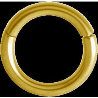 Hinged Gold Titanium Ring 0.8x06mm (Segment Optics) - handpolished