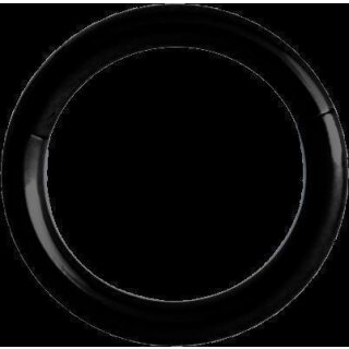 Hinged Black Titanium Ring 1.0x07mm (Segment Optics) - handpolished
