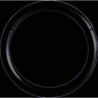 Hinged Black Titanium Ring 0.8x09mm (Segment Optics) - handpolished