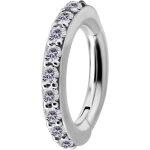 Nickelfree Belly Hinged Oval Ring #01 1.6mm, w Premium...