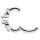 Nickelfrei Belly Hinged Oval Ring #11 1.6mm, mit Cubic Zirconia - handpoliert